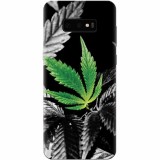 Husa silicon pentru Samsung Galaxy S10 Lite, Trippy Pot Leaf Green