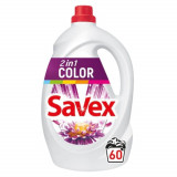 Detergent de Rufe Lichid SAVEX 2 in 1 Color, 3.3L, 60 Spalari, Detergent Lichid pentru Rufe, Detergent Automat pentru Haine, Detergenti Lichid pentru
