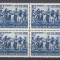 ROMANIA 1948 LP 251- 90 ANI UNIREA PRINCIPATELOR ROMANE SERIA IN BLOC DE 4 TIMBRE STARE MNH