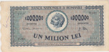 ROMANIA 1000000 LEI 1947 VF+