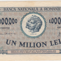 ROMANIA 1000000 LEI 1947 VF+