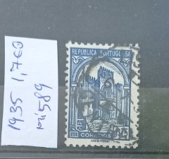 TS21 - Timbre serie Portugal - Protugalia - 1935 Mi589