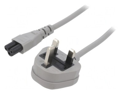 Cablu Alimentare 3m Gri 3x0,75mm2 3A foto