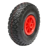 Roata pneumatica 260x85 mm cu janta PVC pentru roata de sprijin remorca, prindere pe ax FI 20 mm, anvelopa 4.10/3.50-4