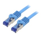 Cablu Patch S/FTP 6a Litat Cu LSZH Albastru 1,5m 26AWG