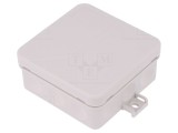 Cutie de conexiuni IP55 gri 85x85x37mm