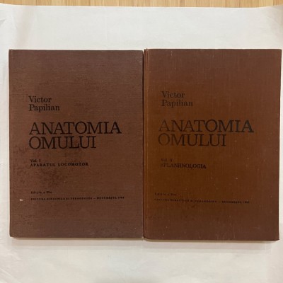 Victor Papilian - Anatomia omului - 2 Vol. foto
