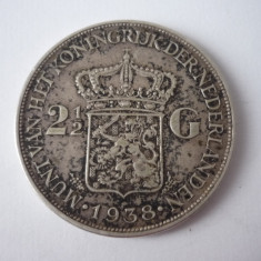 2 1/2 GULDEN 1938 ARGINT *****