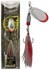 Pezon&amp;amp;amp;Michel Momeala rotitoare Buck Pike 5/20g White Red foto
