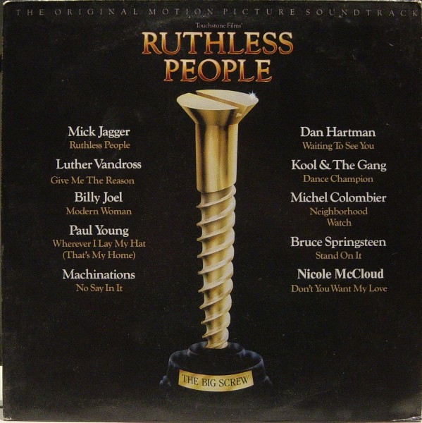 Vinil LP Various &lrm;&ndash; Ruthless People : The Original Motion Picture Soundtrack (VG++)