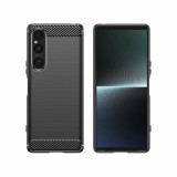 Cumpara ieftin Husa Compatibila cu Sony Xperia 1 V Techsuit Carbon Silicone Negru, Carcasa