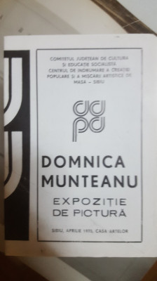 Domnica Munteanu, Expoziție de pictură, Sibiu 1973, Catalog foto