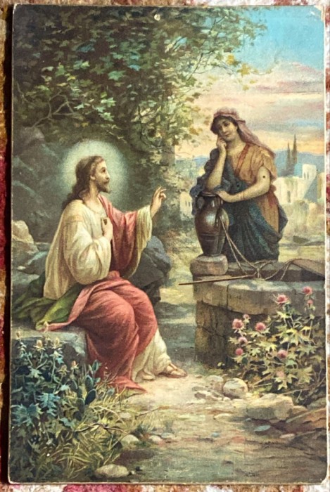 INTERBELICA / IISUS si SAMARITEANCA,C.P. POLICROMA / STARE PERFECTA, NECIRCULATA