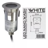 Corp Iluminat LED Nano Alb Rece IP68, Proiector Submersibil Piscina, 0.25W, 24V, Inox, Interior/Exterior