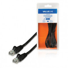 Cablu UTP cat5e mufat (patchcord) 2m negru Valueline foto