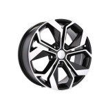 Jante DY1906 KM 16x7 5x114.3 ET35 negru polish diamond cut compatibile Dacia Renault Nissan Toyota Cod: DY1906