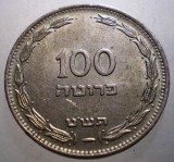 B.414 ISRAEL 100 PRUTA 1949 XF