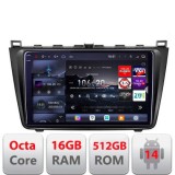 Navigatie Mazda 6 2007-2011 Edotec Kit-012 8 core QLED 2K 16+512 360 Android Waze USB Navigatie Internet Youtube Radio CarStore Technology