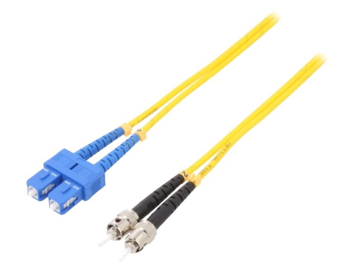 Cablu patch cord fibră optică SC/ST 3m