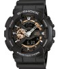 Ceas Sport Casio G-SHOCK GA-110 Rose Black-NOU 2025 ! NEGRU MAT CRONOGRAF ACTIV, Analog &amp; digital, Alarma