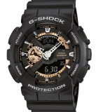 Ceas Sport Casio G-SHOCK GA-110 Rose Black-NOU 2025 ! NEGRU MAT CRONOGRAF ACTIV