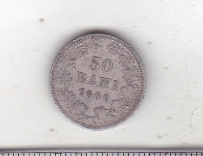 bnk mnd Romania 50 bani 1900, argint foto