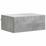vidaXL Dulap de noapte suspendat cu sertar Gri Beton 49 x 34,5 x 20 cm 898451