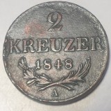 Austria 2 kreuzer 1848 A / VIENA Francisc Iosif l