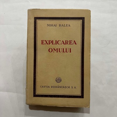Mihai Ralea - Explicarea omului foto