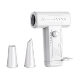 Suflanta aer/ventilator portabil STORMY, ALB, 130000 RPM, 4000 mAh, reglare continua a turatiei
