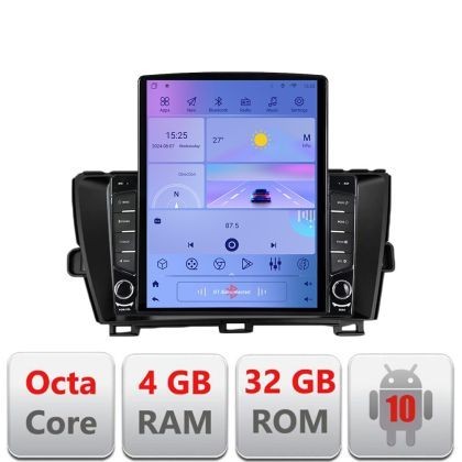 Navigatie Toyota Prius 2009-2014 KIT-TY39 ecran tip TESLA 9.7&quot; 8 core 4+32 4G DSP Android Radio Bluetooth Internet GPS WIFI CarStore Technology
