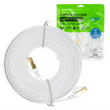 Cumpara ieftin Aproape nou: Cablu de retea plat S/STP CAT7 PNI U7050W, 2 x RJ45, 4 perechi de fire