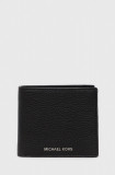 Michael Kors portofel de piele barbati, culoarea negru