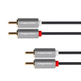 Cablu Kruger&amp;Matz Basic 2RCA - 2RCA 1 m
