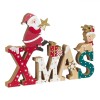 Decorațiune Crăciun, Model Xmas, Lemn, Multicolor, 26 cm, Oem