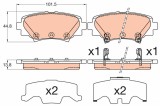 TRW GDB3593 set placute frana,frana disc