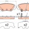 TRW GDB3593 set placute frana,frana disc