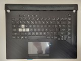Carcasa superioara cu tastatura palmrest Laptop Gaming, Asus, ROG Strix G G531GT, 13N1-8HA0F21, 13NR01N3AP0121, 90NR01L3-R31UI1, iluminata, conector R