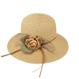 Palarie din rafie Pastoral Flower