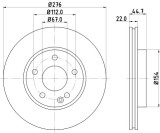 Disc frana MERCEDES E-CLASS T-Model (S211) (2003 - 2009) KRIEGER 0950004147