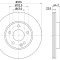 Disc frana MERCEDES E-CLASS T-Model (S211) (2003 - 2009) KRIEGER 0950004147