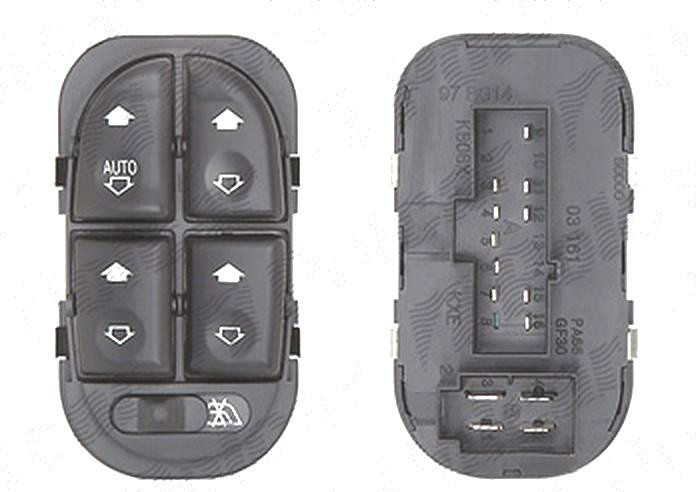 Buton , comutator macara usa Ford Mondeo (Bap/Bfp/Bnp), 09.1996-11.2000, 4 butoane