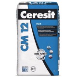 Adeziv Armat Cu Fibre Pentru Placari Ceramice La Interior Si Exterior Ceresit Cm 12 / 25Kg
