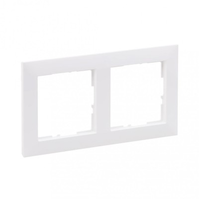 Rama ornament 2 posturi Legrand Suno alb 721502 foto