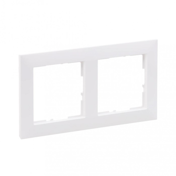 Rama ornament 2 posturi Legrand Suno alb 721502