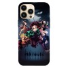 Husa compatibila cu Apple iPhone 14 Pro Max model Demon slayer Ready for Battle, Silicon, TPU, Viceversa, Transparent, Carcasa