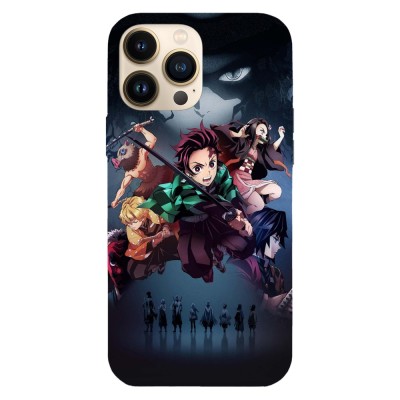 Husa compatibila cu Apple iPhone 15 Plus model Demon slayer Ready for Battle, Silicon, TPU, Viceversa foto