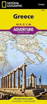 Greece Adventure Travel Map foto