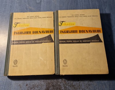 Tehnica ingrijirii bolnavului manual pt. scolile asistente medicale Carol Mozer foto