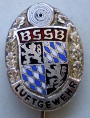 I.098 INSIGNA STICKPIN GERMANIA TIR PUSCA BSSB LUFTGEWEHR email 22/16mm foto